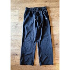 Nike Therma Fit Joggers Men's M Black Drawstring Logo Fleece Lined Sweatpants